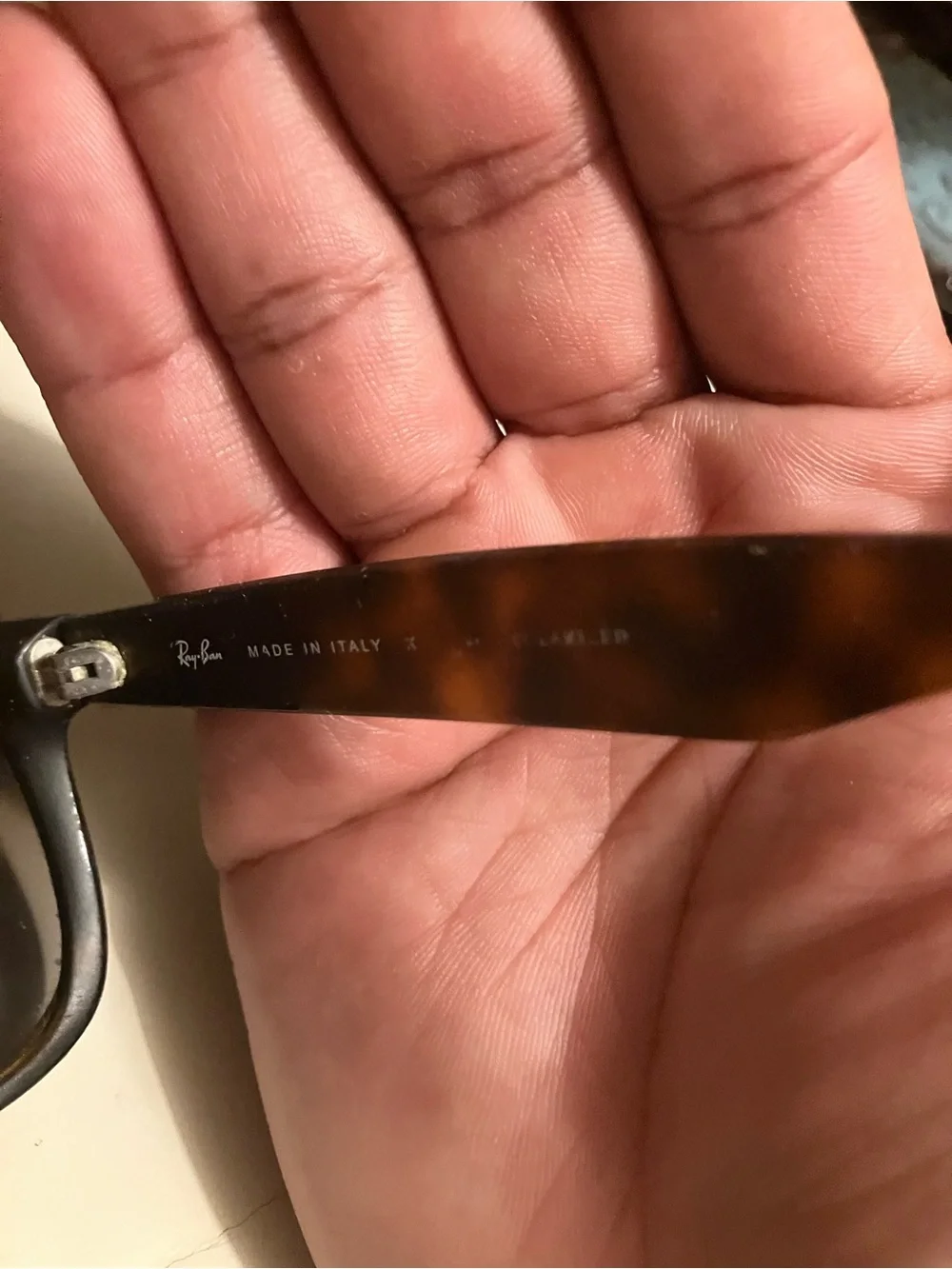 Ray-Ban Black Frame Sunglasses with Gradient Brown Lenses